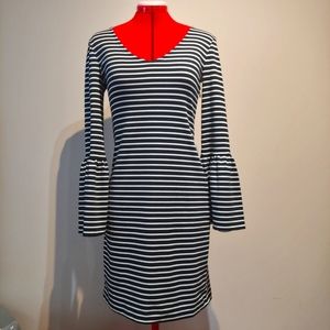 Banana Republic Striped Ponte Knit Dress